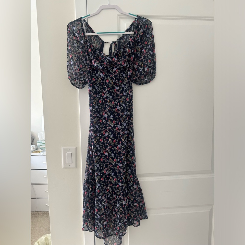 Lulus Blue Flower Dress
